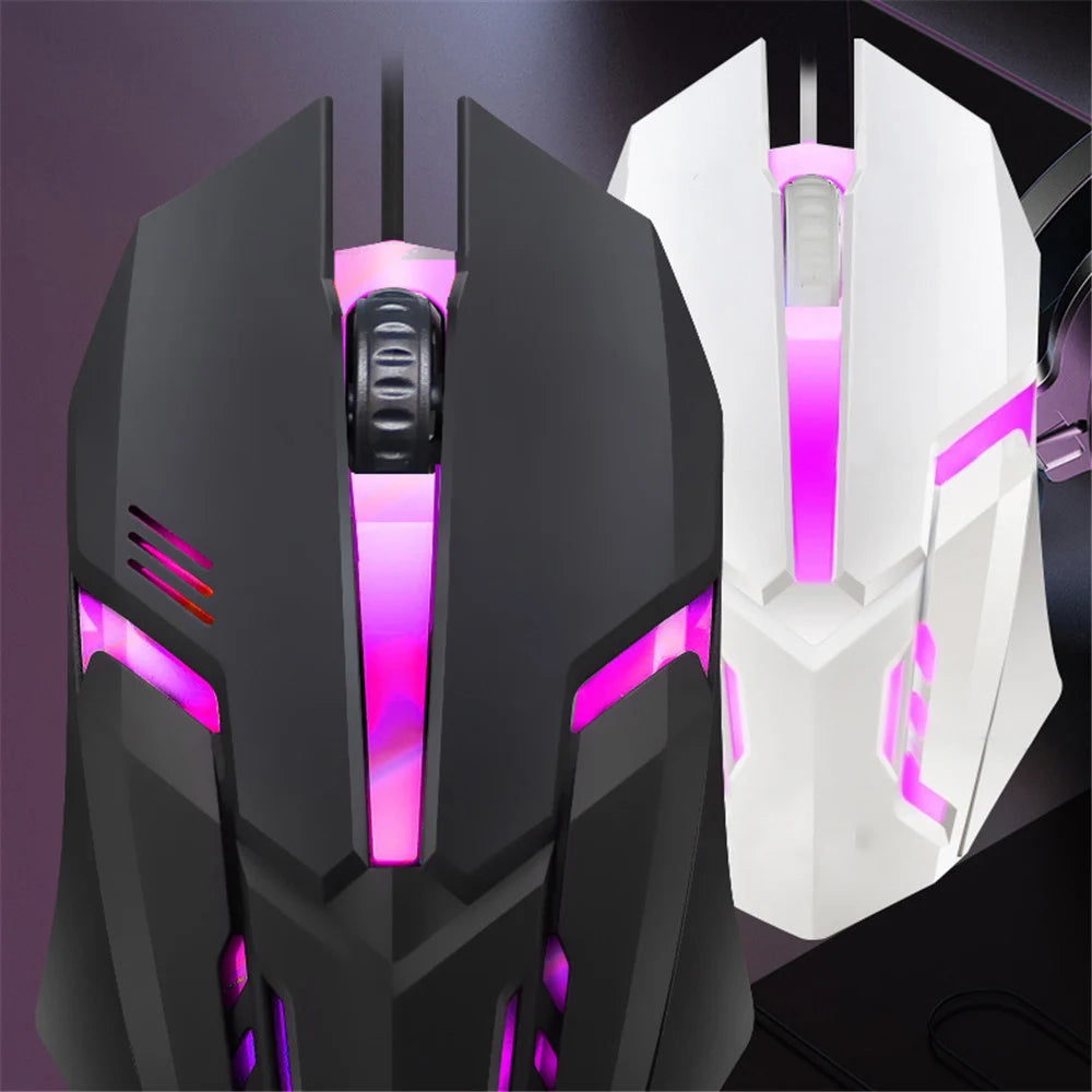 Gaming Computer Mouse #5 - 5500 DPI, 3 Buttons, Backlit, Professional Gamer, Ergonomic, For PC or Laptop