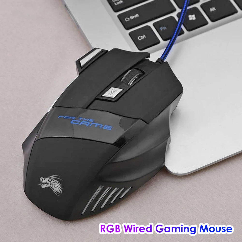 Gaming Computer Mouse #3 - 7 Button, Backlit Ergonomic, Backlight Adjustable, for PC Laptop or Desktop