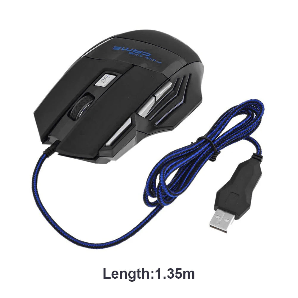 Gaming Computer Mouse #3 - 7 Button, Backlit Ergonomic, Backlight Adjustable, for PC Laptop or Desktop